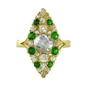 Antique Marquise Panel Ring
